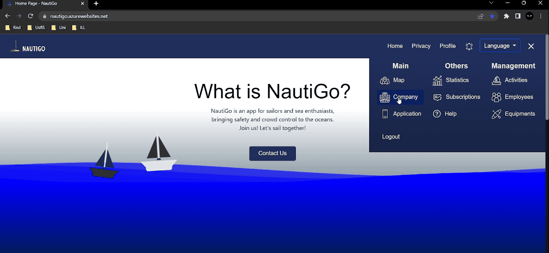 NautiGo Website